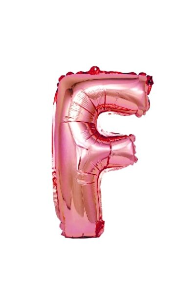 OEM Balon Litera F, Auriu Roz, 40cm