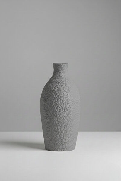 Smile3D Dekoratif Dokulu Vazo 20 cm 3d Ağır Baskı