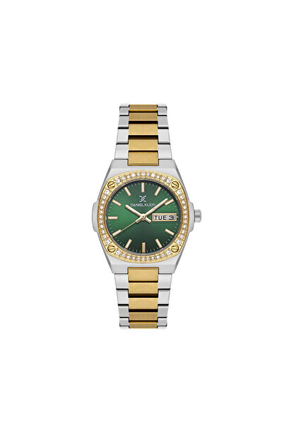 Daniel Klein Premium Silver and Gold Stainless Steel Watch for Women DK.1.141...