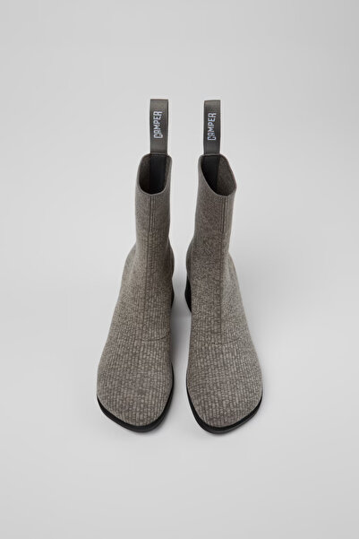 CAMPER Kora Women's Fabric Gray Mid-Heel Boots