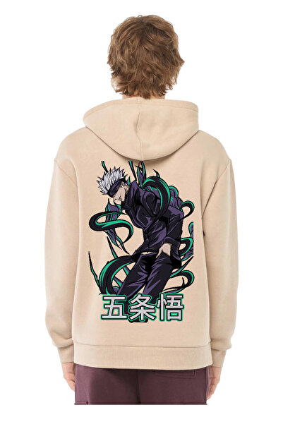 FG KONNİCHİWA Φούτερ Anime Kaisen Jujutsu με κουκούλα Ανδρικό Γυναικείο με κουκούλα Cosplay Gojo Satoru