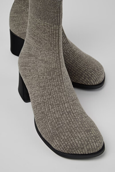 CAMPER Kora Women's Fabric Gray Mid-Heel Boots