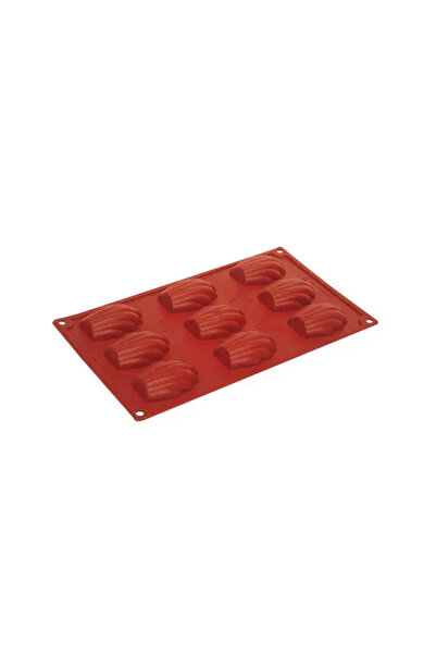 Pavoni Forma din silicon pentru monoportii, Madeleine, 9 cavitati, 68x45x18mm, 30 ml