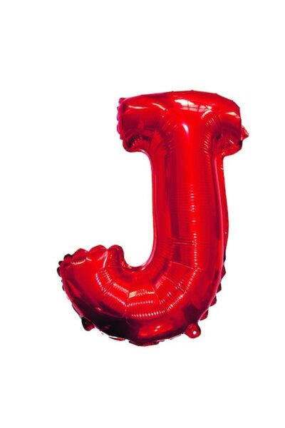 OEM Balon Litera J, Roșu, 40cm