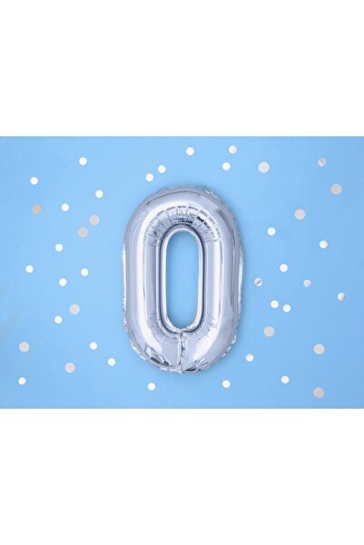 DECO Foil Balloon Letter O, Silver, 35 cm
