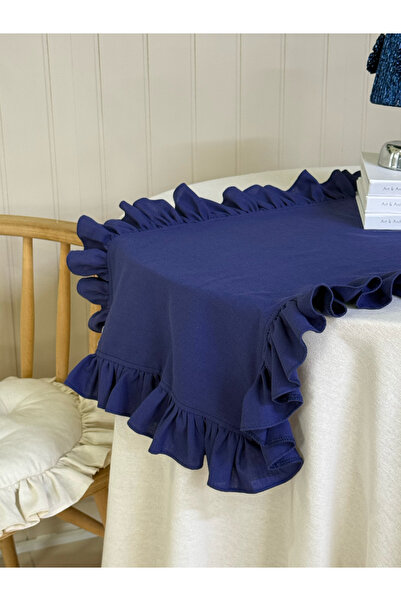 KaiAtelier Deep Linen Frilly Runner 40X120Cm