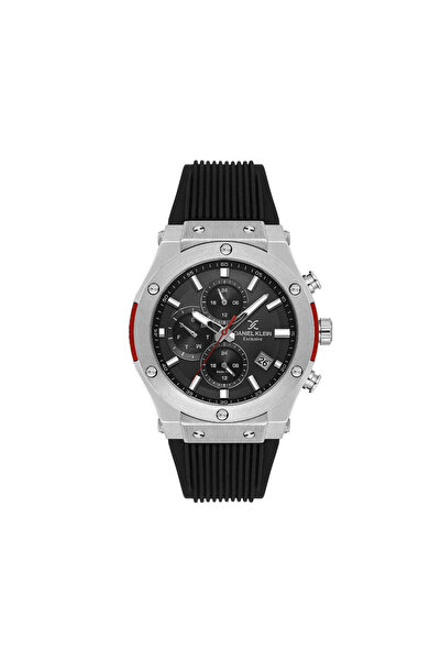 Daniel Klein ساعة رجالية حصرية بسوار سيليكون أسود DK.1.14228-1
