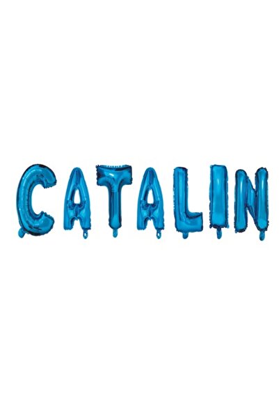 OEM Σετ μπαλονιών Όνομα Catalin, Μπλε, 40 cm