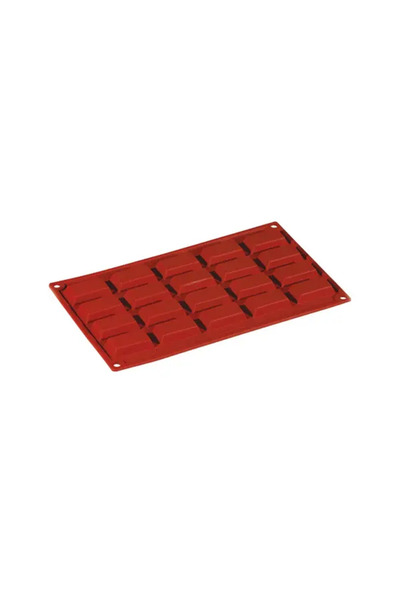 Pavoni Forma din silicon pentru monoportii, Mini Financier, 20 cavitati, 49x26x11 mm, 30 ml