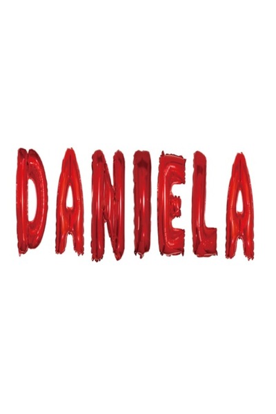 OEM Комплект балони с букви „Даниела“, червени, 40 см