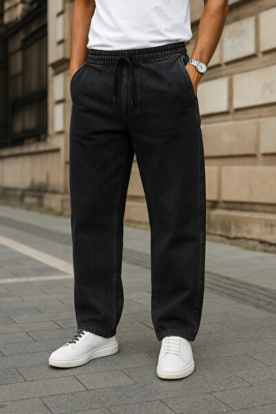 comstar Pantaloni negri largi pentru bărbați Daily Premium Comfort