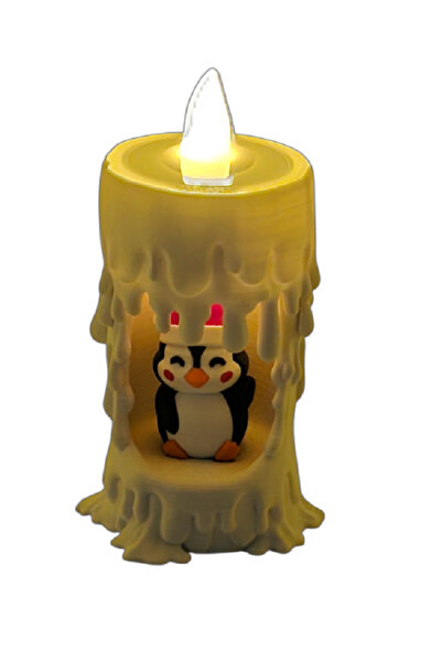 3DCrafting 3D Penguin Decorative Candle