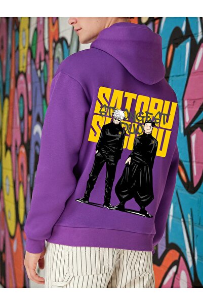 FG KONNİCHİWA Φούτερ Anime Kaisen Jujutsu με κουκούλα Ανδρικό Γυναικείο με κουκούλα Cosplay Gojo Satoru