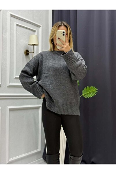 BERİLLİON طاقم الرقبة سترة تريكو المرأة