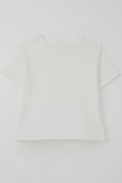 Breeze Κοριτσίστικο μπλουζάκι με σήμα καρδιάς 9-14 ετών, εκρού