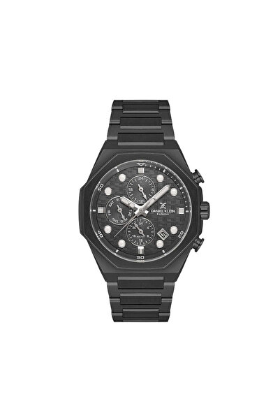 Daniel Klein Exclusive Black Stainless Steel Watch for Men DK.1.14217-5