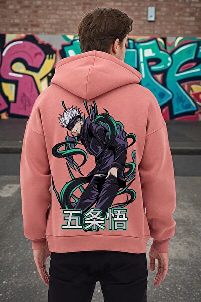 FG KONNİCHİWA Φούτερ Anime Kaisen Jujutsu με κουκούλα Ανδρικό Γυναικείο με κουκούλα Cosplay Gojo Satoru