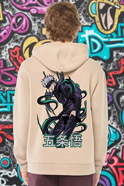 FG KONNİCHİWA Φούτερ Anime Kaisen Jujutsu με κουκούλα Ανδρικό Γυναικείο με κουκούλα Cosplay Gojo Satoru