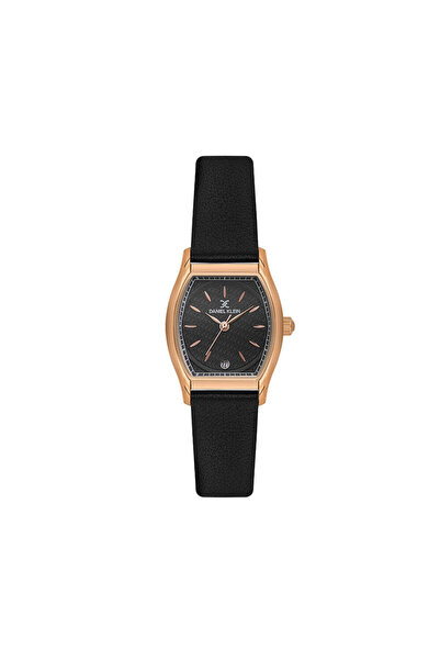 Daniel Klein Premium Black Leather Watch for Women DK.1.14152-6