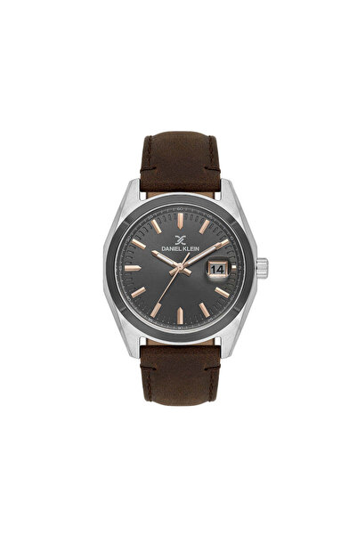 Daniel Klein Premium Dark Brown Leather Watch for Men DK.1.14138-6