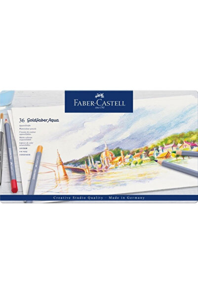 Other Faber-Castell Goldfaber Aqua Watercolor Pencils 36 Colors Metal Packaging 114636 FC