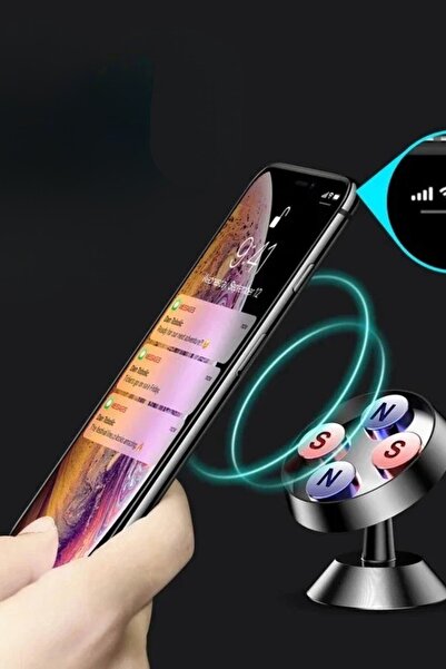 safestore Tüm Cihazlara Uyumlu 360 Derece Dönen Mıknatıslı Telefon Tutacağı S...