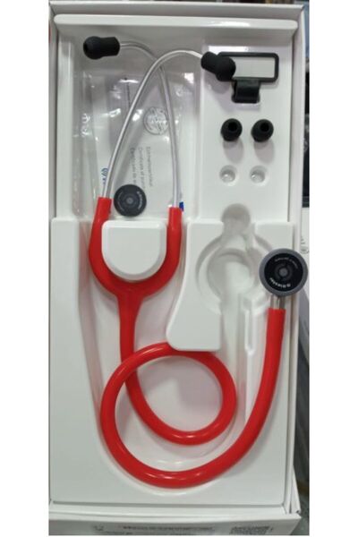 MEDİKALCİM Yenidoğan Steteskop 4230 Pediatrik Kırmızı Stetoskop Ped.riester