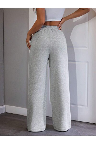 WKM Γυναικεία φαρδιά φόρμα με 3 κλωστές με ελαστική μέση και φαρδιά πόδια