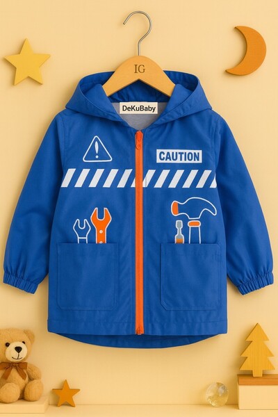 DeKuBaby Νέα σεζόν Σετ επισκευής Παιδικό παλτό με σχέδιο, αδιάβροχο, ανθεκτικό στο κρύο και τον αέρα