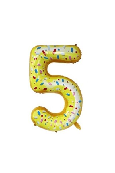 OEM Balon numărul 5, model gogoașă, 100 cm