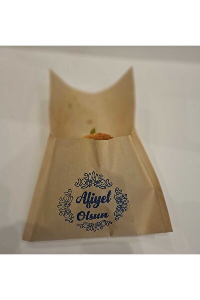 ambalajtoptancısı 100 ADET KRAFT KAĞIT HAMBURGER , TOST , TOBİK EKMEK VE UNLU MAMÜLLER PAKET KESE KAĞIDI