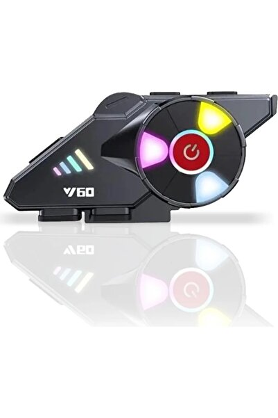 chimon Kask Interkom Kulaklık Bluetooth Mikrofonlu Kablosuz Motosiklet Kulaklığı RGB led ışıklı