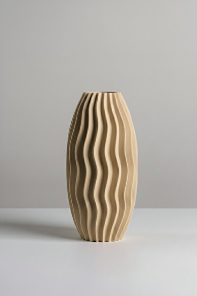 Smile3D Dekoratif Dokulu Vazo 20 cm 3d Ağır Baskı