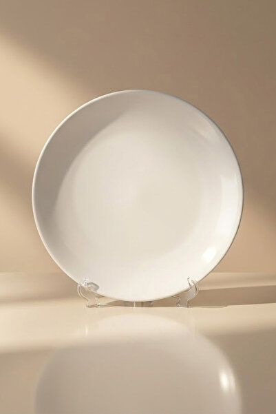 KHAKMA Home 31 cm White Porcelain Serving Plate – Presentation Plate |   Breakfast Ordövr Plate