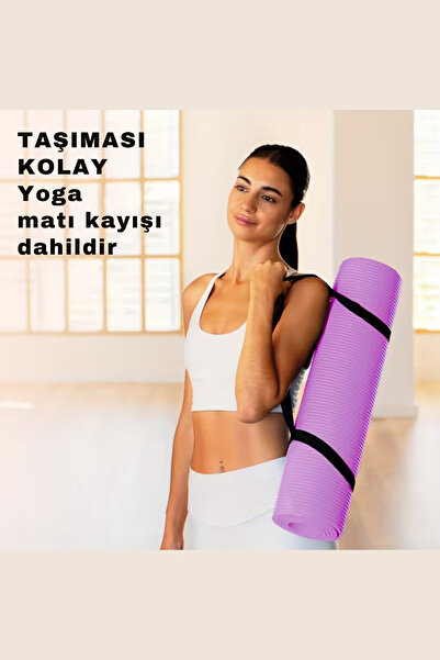 welcomein Ev ve Spor Salonuna Uygun Ultra Yumuşak Silikon 10 MM Yoga ve Pilat...