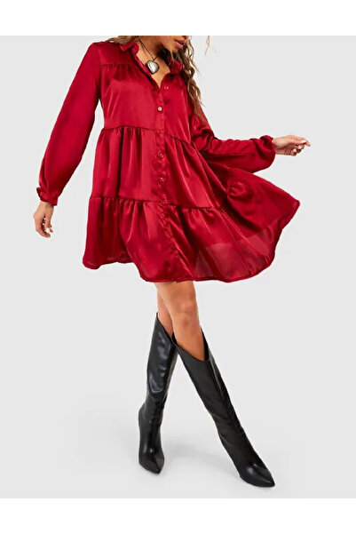 BOOHOO Short dress, Red