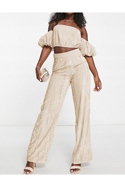 IN THE STYLE Pants, Cream