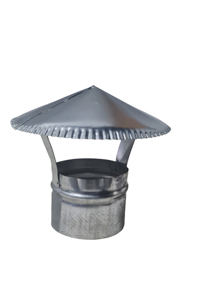 demirnesil Kamp Sobası ve Semaver Borusuna Göre Baca Şapkası. Çap 7.5