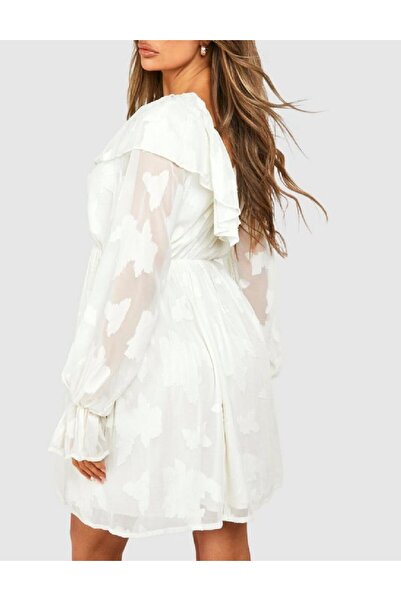 BOOHOO Short dress, Ecru