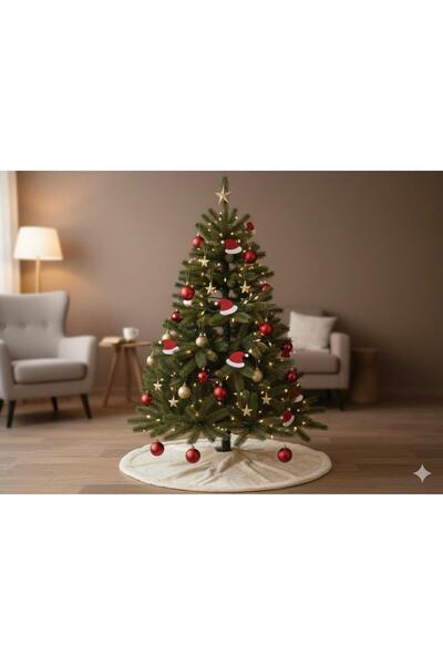 iğne izi Yılbaşı Süsü, Noel Şapkası Süsü, Keçe Yılbaşı Ağacı Süsü Çam Ağacı S...