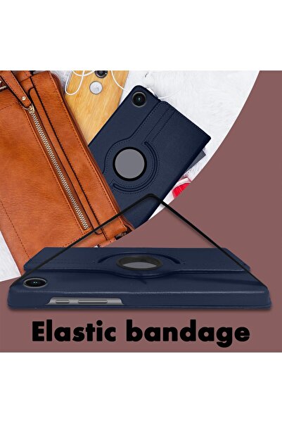 m.tk moveteck Samsung Galaxy Tab A11 8.7 Inch Compatible Tablet Case 360 Rotatable Stand Protective Cover + Pen X130