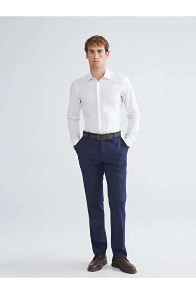 LC Waikiki Ανδρικό πουκάμισο με μακρύ μανίκι LCWAIKIKI Classic Extra εφαρμοστό Gabardine