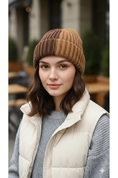 MinAccessory Thessaloniki Knitted Hand-Knitted Multi-Colored Unisex Beanie