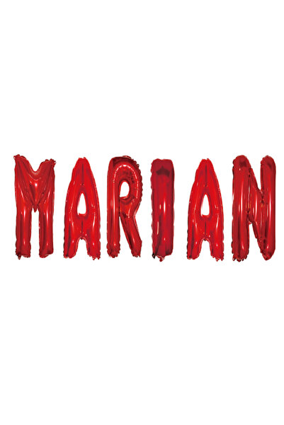 OEM Balloon Set Name Marian, Red, 40 cm