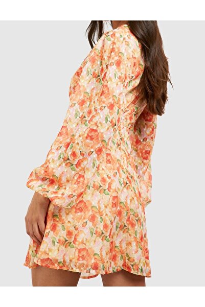 BOOHOO Short dress, Orange