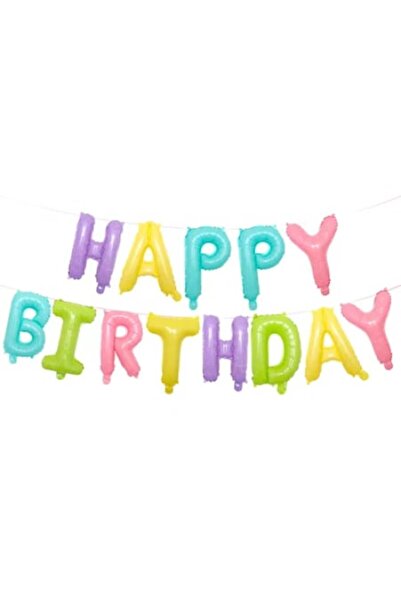 OEM Foil balloon set, Happy Birthday, Multicolor, 40 cm