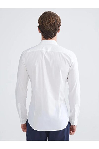 LC Waikiki Ανδρικό πουκάμισο με μακρύ μανίκι LCWAIKIKI Classic Extra εφαρμοστό Gabardine