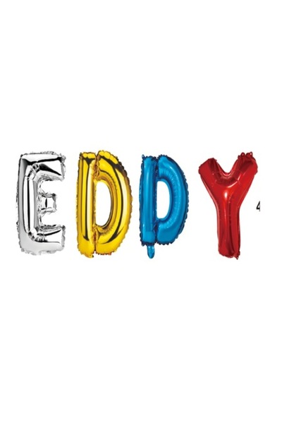 OEM Set Baloane Numele Eddy, Multicolor, 40Cm
