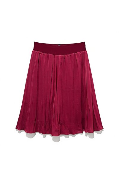 DLC Tekstil Fusta din șifon plisată sub genunchi