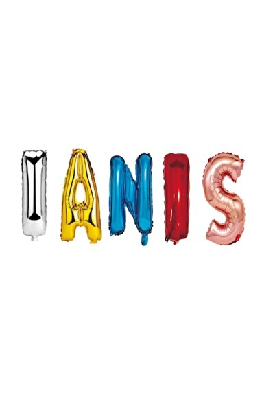 OEM Set baloane cu numele Ianis, multicolore, 40 cm